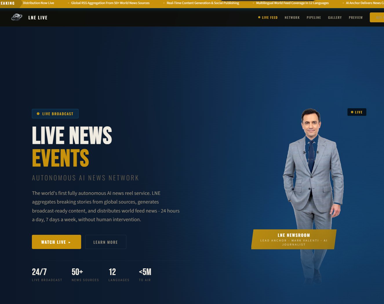 LNE Live — Autonomous AI News Network