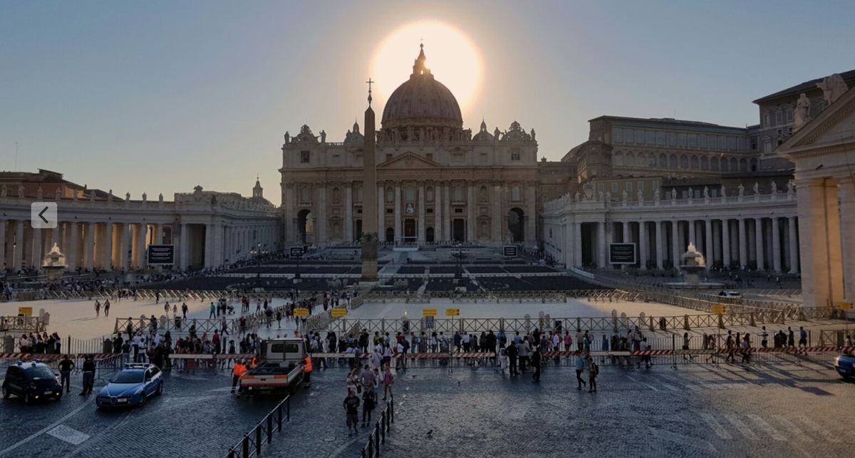 Vatican St Peters Square Sunset